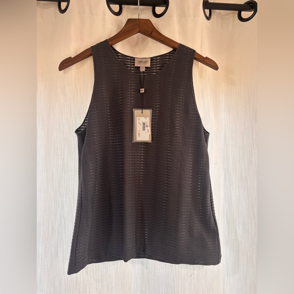 Armani Black Sleeveless Top
